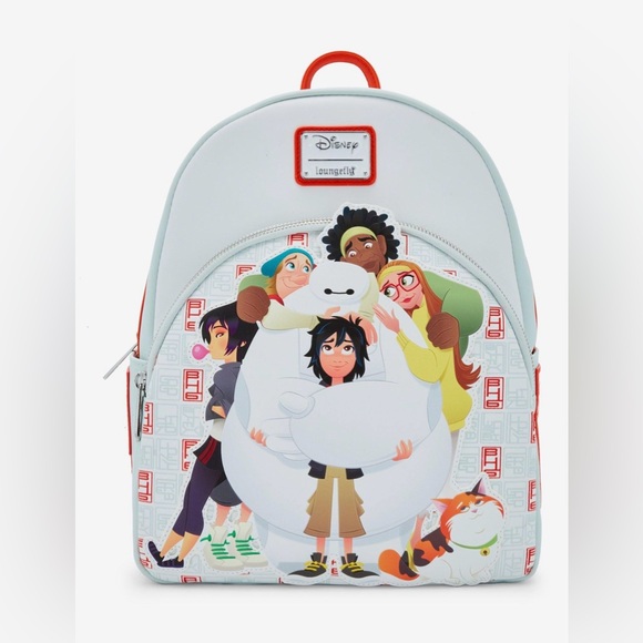 Loungefly Disney Big Hero 6 10th Anniversary Group Hug Mini Backpack main image 4